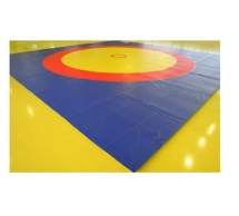 Борцовский ковёр 12х12,Трёхцветный, маты ППЭ плотностью 180 кг/м3 5см