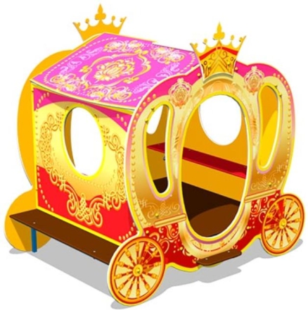 Детский игровой домик Карета У2 ИМ130 для улицы, фото 1