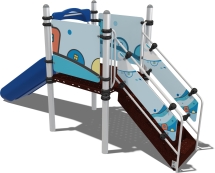 Горка детская Зефир Fairytale ГР001.00.2 для игровой площадки 3-7 лет Горка детская Зефир Fairytale ГР001.00.2 для игровой площадки 3-7 лет