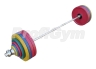 Изображение товара   Штанга рекордная олимпийская 232,5 кг в наборе, цветная ШП-006