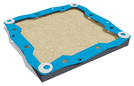 Песочница ВСТ 2151 для детской площадки, фото 1