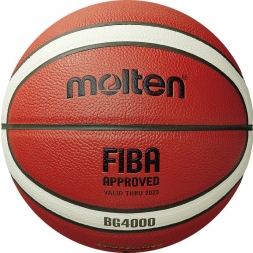 Мяч баск. &quot;MOLTEN B6G4000&quot; р. 6, FIBA Appr, 12 пан, композит.кожа (ПУ),бут.кам,нейл.корд,кор-беж-че
