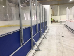 Хоккейная площадка 56х26 м стеклопластик 7 мм с ограждением по периметру, фото 2