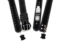 Пояс для пауэрлифтинга 100 мм с карабином двухслойный