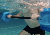 Акваштанга Hydrorevolution Aquastrength Barbell HR\ASBBB-CP\00-00-00 среднее сопротивление, 90 см, синий