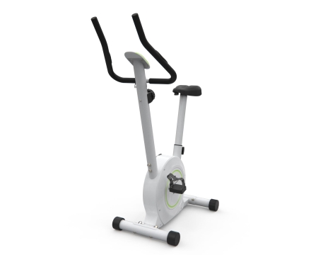 Велотренажер DFC B504B магнитный (белый корпус, зеленая полоса), фото 2