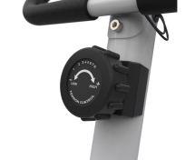 Велотренажер DFC B504B магнитный (белый корпус, зеленая полоса)