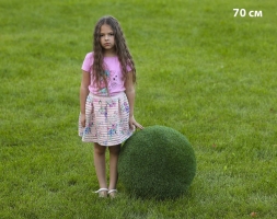 Топиари Шар в виде куста туи, 70 см - газон Eco, фото 1