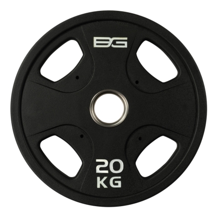 Диск олимпийский профессиональный BRONZE GYM полиуретан 20 кг, фото 1