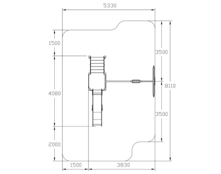 Детская игровая площадка Счастливое детство (Алтай) горка Н 1200 ДИК 2.01.01-04, фото 5