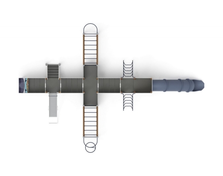 Детская игровая площадка Аэроплан (Техно) ДИК 2.03.4.04-03 Н=1200 Н=1500, фото 5