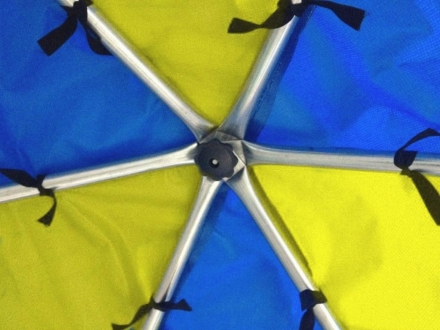 Батут OPTIFIT Like Blue 10ft 3,05 м с сине-желтой крышей, фото 4