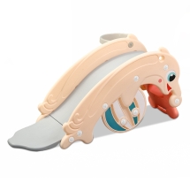 Горка + качалка "Дельфин" PS-037-O оранжевый Горка + качалка "Дельфин" PS-037-O оранжевый