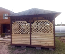 Прямоугольная беседка ДАЧНАЯ Прямоугольная беседка ДАЧНАЯ