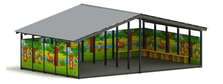 Теневой навес (Полянка) - МФ 70.8.5-07, фото 4