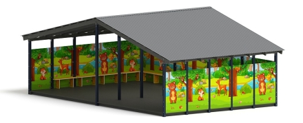 Теневой навес (Полянка) - МФ 70.8.5-07, фото 1