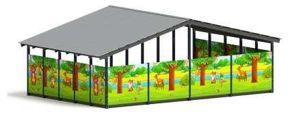 Теневой навес (Полянка) - МФ 70.8.5-07, фото 2