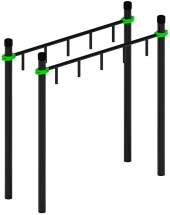 Воркаут ЛОВ 89 зеленый ВТ 101.10-02