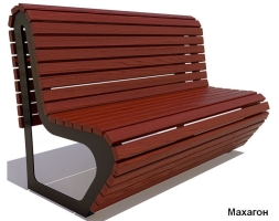 Скамейка парковая Премиум, Сосна 1,2 м, фото 4