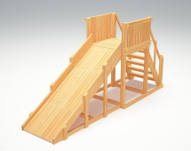 Зимняя деревянная горка “Зима wood”-2