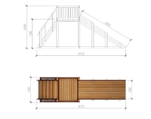 Зимняя деревянная горка “Зима wood”-2