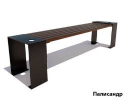 Парковая скамейка Красногорск, Лиственница 1,2 м, фото 1