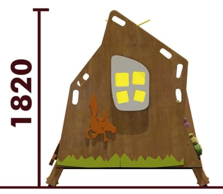 Домик-беседка Берлога 06102 для детской площадки, фото 2