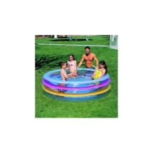 Бассейн круглый Прозрачный, бортик - 3 кольца, 196х53 см (51029B)