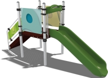 Горка детская Зефир Papercut ГР001.00.1 для игровой площадки 3-7 лет Горка детская Зефир Papercut ГР001.00.1 для игровой площадки 3-7 лет