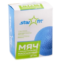 Мяч гимнастический массажный GB-301 (65 см, синий, антивзрыв) Мяч гимнастический массажный GB-301 (65 см, синий, антивзрыв)