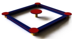 Песочница СКИ 044 со столиком для детской площадки