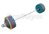 Изображение товара Штанга рекордная олимпийская 282,5 кг в наборе, цветная  ШП-008 