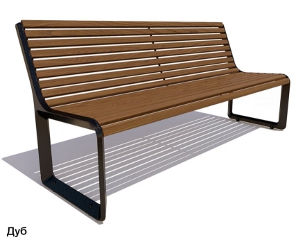 Скамейка чугунная Милан, Лиственница 2 м, фото 4
