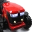 Электромобиль трактор с прицепом JCB 8330 красный
