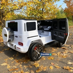 Электромобиль Mercedes-Benz AMG G63 4WD S307 24V белый, фото 7