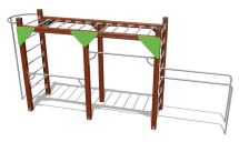 Спортивный комплекс ВСТ 8055 для уличной площадки Спортивный комплекс ВСТ 8055 для уличной площадки