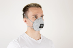 Респиратор Jeta Safety угольный FFP2 с клапаном (10 шт.), чашеобразный, JM-8626, фото 4