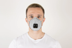 Респиратор Jeta Safety угольный FFP2 с клапаном (10 шт.), чашеобразный, JM-8626, фото 3