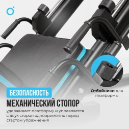 Жим ногами/Гакк-присед OXYGEN FITNESS HADLEY, фото 4