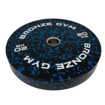 Диск бамперный BRONZE GYM камуфляж синий 20кг Диск бамперный BRONZE GYM камуфляж синий 20кг