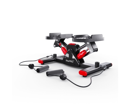 Балансировочный степпер DFC XtivePRO с эспандерами, черно-красный, фото 2