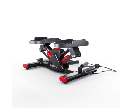 Балансировочный степпер DFC XtivePRO с эспандерами, черно-красный, фото 3