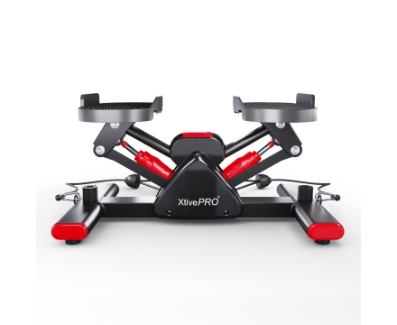 Балансировочный степпер DFC XtivePRO с эспандерами, черно-красный, фото 4