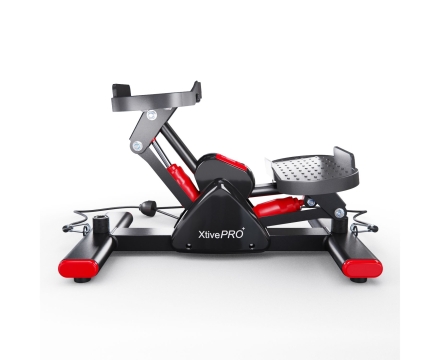 Балансировочный степпер DFC XtivePRO с эспандерами, черно-красный, фото 5