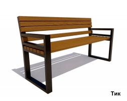 Скамейка садовая Модерн, Лиственница 0,6 м, фото 1
