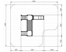 Детская игровая площадка Карапуз Эко ДИК 1.001.01-02 Н=900, фото 4
