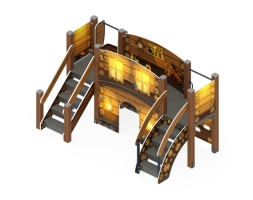 Детская игровая площадка Карапуз Эко ДИК 1.001.01-02 Н=900, фото 3