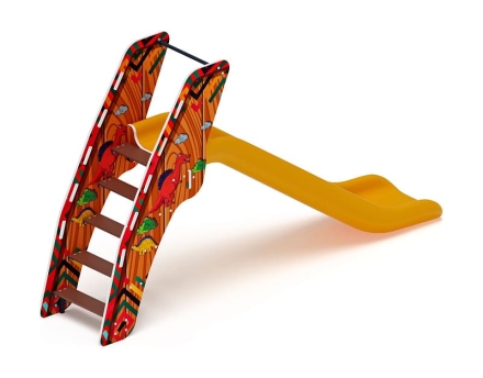 Горка пластиковая - ИО 42.01.01-03 - (желтый скат) H=1200 (Карандаши), фото 4