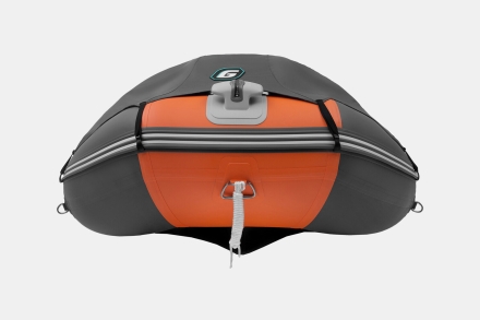 Gladiator C 370 AL ACTIVE Оранжево-темносерый моторная лодка ПВХ Алюминиевый пайол, фото 9