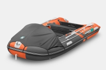 Gladiator C 370 AL ACTIVE Оранжево-темносерый моторная лодка ПВХ Алюминиевый пайол